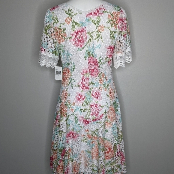 ✨3/$15 NWT Rabbit Rabbit Rabbit floral lace dress 10 - Picture 4 of 7